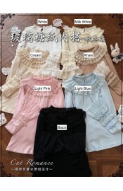 Cat Romance Cellophane Candy Wrapper Autumn Winter Edition Blouse(Reservation/7 Colours/Full Payment Without Shipping)